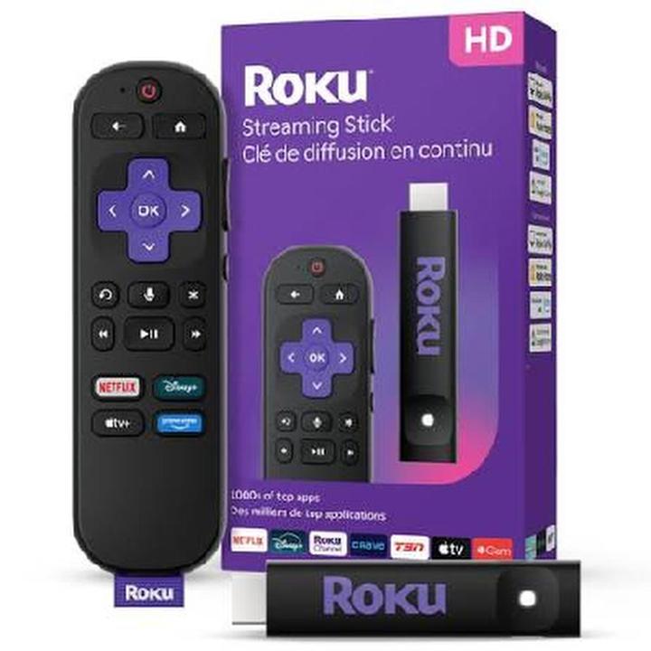 STICK ROKU - ILIMITADO com controle remoto e embalagem
